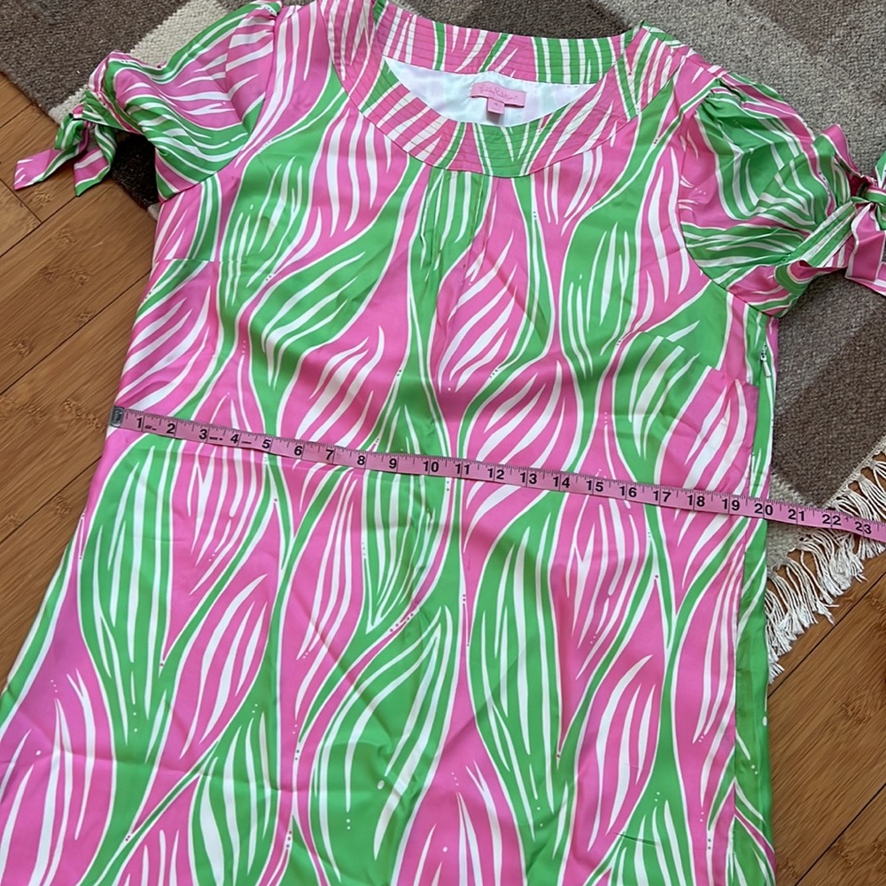 SOLD.  Lilly Pulitzer Dasha Dress silk tailwind size 12 - Picture 7 of 13